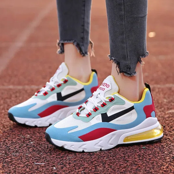 Women's Thick Sole Knit Running Sneakers