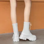 Women's Knee-High Square Heel Knight Boots image 3