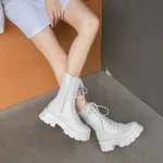 Women's Knee-High Square Heel Knight Boots image 2