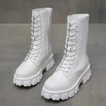 Women's Knee-High Square Heel Knight Boots image 4