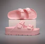 Women's Korean Style Platform Sandals - Pink - Available at AfnoBazar Nepal