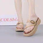 Women's Toe Loop Wedge Platform Sandals - Available at AfnoBazar Nepal