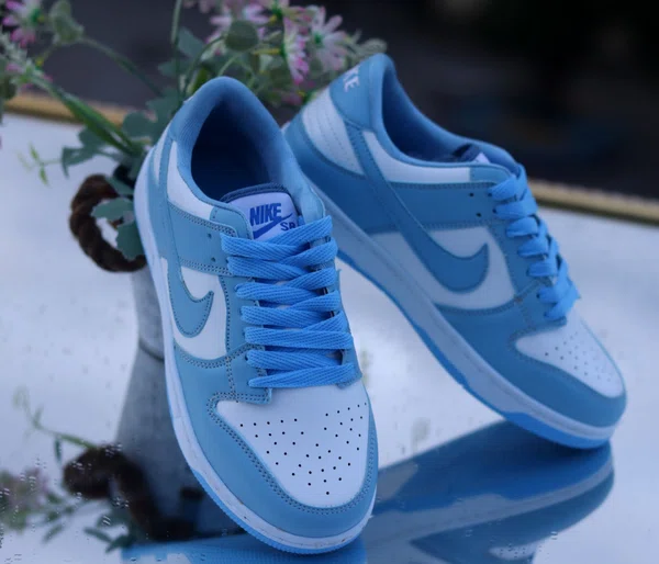 Women's Korean Style Breathable Platform Casual Sneakers - Light Blue - Available at AfnoBazar Nepal