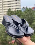 Women's Wedge Flip Flops - White and Black - Available at AfnoBazar Nepal