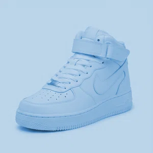 Women's High-Top Sneakers with Ankle Strap - White - Available at AfnoBazar Nepal