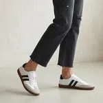 Women's Retro Low-Top Leather Casual Sneakers - Available at AfnoBazar Nepal