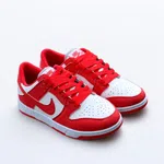 Women's Low-Top Sneakers with Red Laces - Red and White - Available at AfnoBazar Nepal
