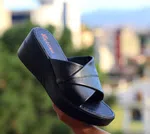 Women's Thick Sole Slope Heel Casual Slippers - Available at AfnoBazar Nepal