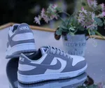 Women's Low-Top Sneakers - Blue Grey and White - Available at AfnoBazar Nepal