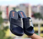 Women's Thick Sole Slope Heel Casual Slippers - Available at AfnoBazar Nepal