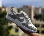 Women's Low-Top Sneakers - Grey and Dark Grey - Available at AfnoBazar Nepal