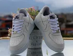Women's Classic Low-Top Leather Sneakers - Off White - Available at AfnoBazar Nepal