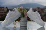 Women's Classic Low-Top Leather Sneakers - Off White - Available at AfnoBazar Nepal