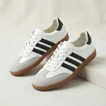 Women's Retro Low-Top Leather Casual Sneakers - Available at AfnoBazar Nepal