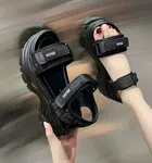 Women's Velcro Platform High Heel Sandals - Available at AfnoBazar Nepal