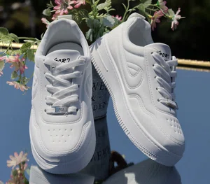 Women's Low-Top Sneakers - White - Available at AfnoBazar Nepal