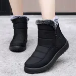 Women's Fur-Lined Zip Winter Boots - Available at AfnoBazar Nepal