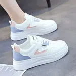 Women's PU Leather Lace-Up Platform Sneakers - Available at AfnoBazar Nepal