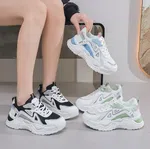 Women's Korean Style Lace-Up Platform Casual Shoes - Black and Blue - Available at AfnoBazar Nepal