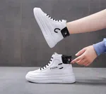 Women's Korean Style High-Top Canvas Sneakers - Available at AfnoBazar Nepal
