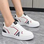 Women's PU Leather Lace-Up Platform Sneakers - Available at AfnoBazar Nepal