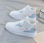 Women's White High-Top Skate Sneakers - Available at AfnoBazar Nepal