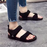 Women's Velcro Strap Hiking Sandals - All Black - Available at AfnoBazar Nepal