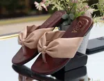 Women's Soft Bow Toe Sandals - Available at AfnoBazar Nepal