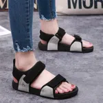 Women's Velcro Strap Hiking Sandals - Black and Grey - Available at AfnoBazar Nepal