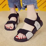 Women's Velcro Strap Hiking Sandals - Black and Grey - Available at AfnoBazar Nepal