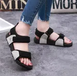 Women's Velcro Strap Hiking Sandals - Black and Grey - Available at AfnoBazar Nepal