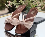 Women's Soft Bow Sandals - Available at AfnoBazar Nepal