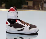 Men's Chocolate Black and White Low-Top Sneakers - Available at AfnoBazar Nepal