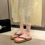 Women's Mixed Color Low Heel Flip Flops - Available at AfnoBazar Nepal