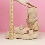 Women's Korean Style Summer Sandals - Black and Camel - Available at AfnoBazar Nepal