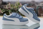 Women's Korean Style Breathable Platform Casual Sneakers - Blue - Available at AfnoBazar Nepal