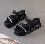 Women's Platform Wedge Sandals with Sparkle Straps - Available at AfnoBazar Nepal