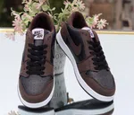 Men's Brown and Black Low-Top Sneakers - Available at AfnoBazar Nepal