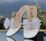Women's Black Transparent Strap Sandals - White - Available at AfnoBazar Nepal