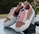 Women's Korean Style Breathable Platform Casual Sneakers - Pink - Available at AfnoBazar Nepal
