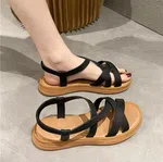 Women's Criss-Cross Flat Sandals - Available at AfnoBazar Nepal