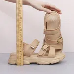 Women's Korean Style Summer Sandals - Camel - Available at AfnoBazar Nepal