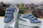 Women's Korean Style Breathable Platform Casual Sneakers - Blue - Available at AfnoBazar Nepal