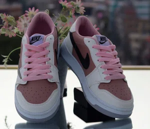 Women's Korean Style Breathable Platform Casual Sneakers - Pink - Available at AfnoBazar Nepal