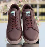 Men's Mocha Leather Sneakers - Available at AfnoBazar Nepal