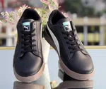 Men's Black Low-Top Street Sneakers - Available at AfnoBazar Nepal