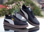 Men's Black Low-Top Street Sneakers - Available at AfnoBazar Nepal