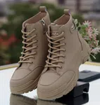Korean Style Women's Elevated Sneakers - Khaki - Available at AfnoBazar Nepal