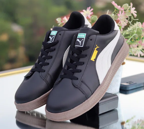 Men's Black Low-Top Street Sneakers - Available at AfnoBazar Nepal