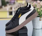 Men's Black Low-Top Street Sneakers - Available at AfnoBazar Nepal